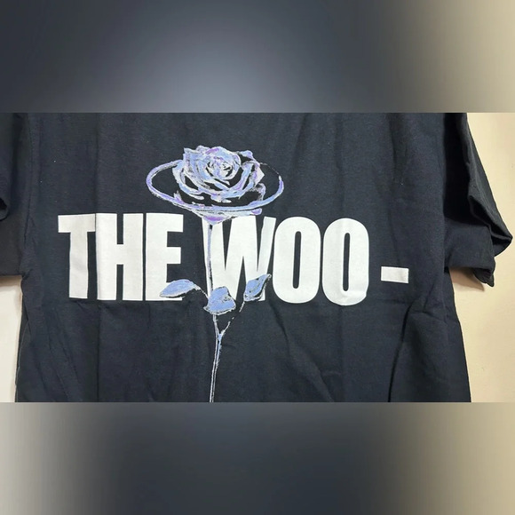 NWOT VLONE x Pop Smoke The Woo T-Shirt Black Size Medium - Picture 4 of 8